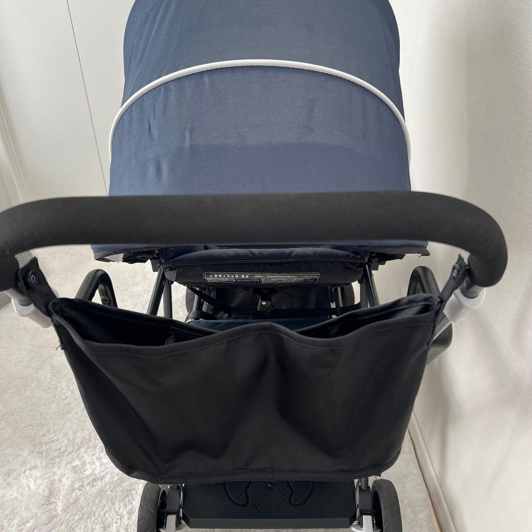 極美品✨カトージ 2人でゴー 縦型 スリム 2人乗りベビーカー レインカバー付き
