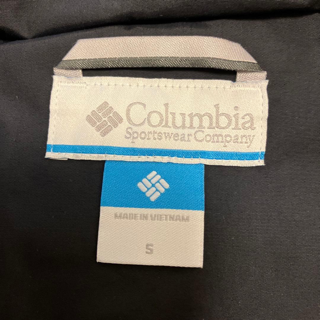 Columbia フード付き ブラックダウンジャケット
