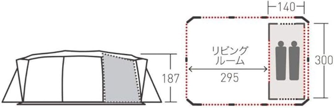 Ogawa トンネル型テントアポロ　インナーテント　トントシート