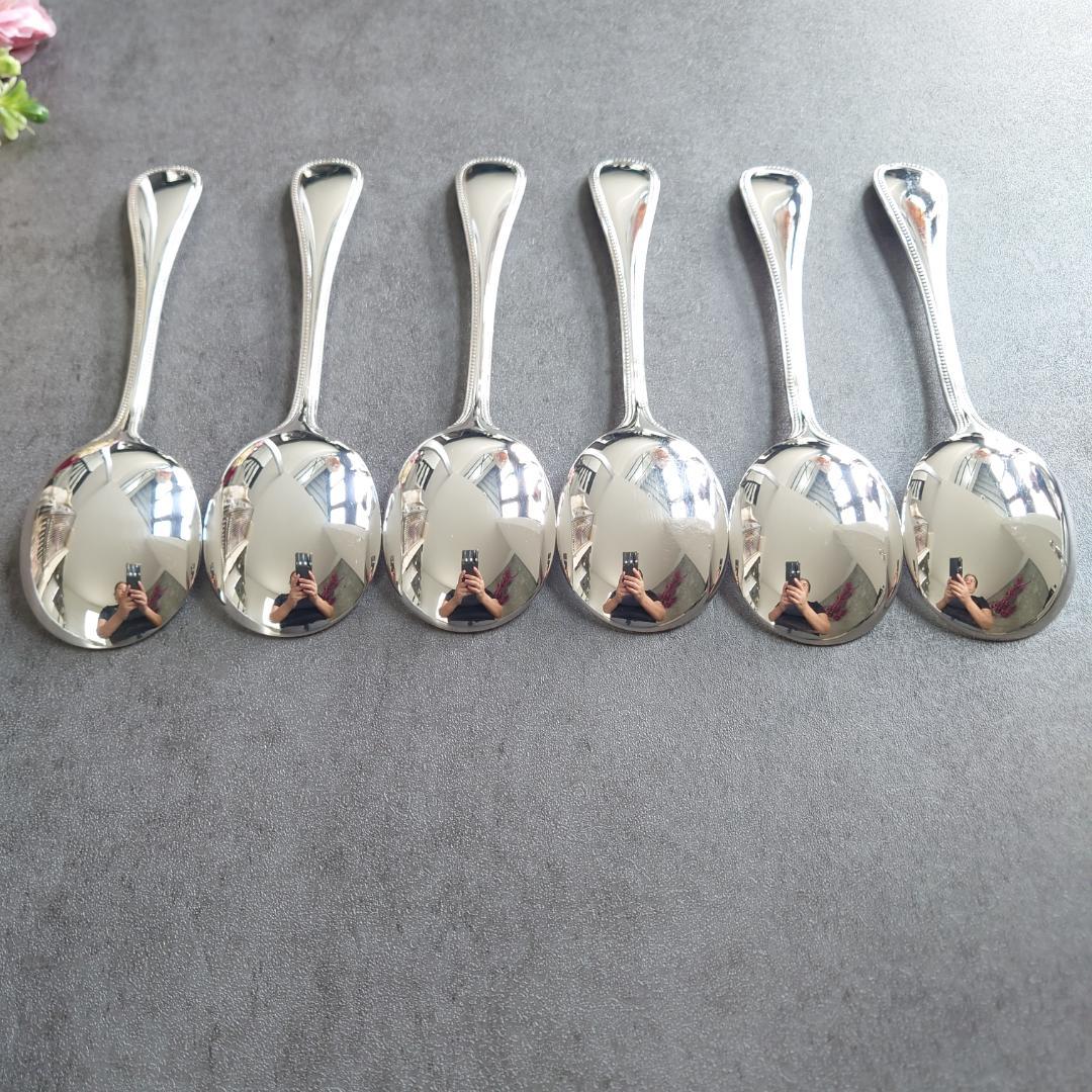 希少 美品 クリストフル パール コンソメスプーン 12点