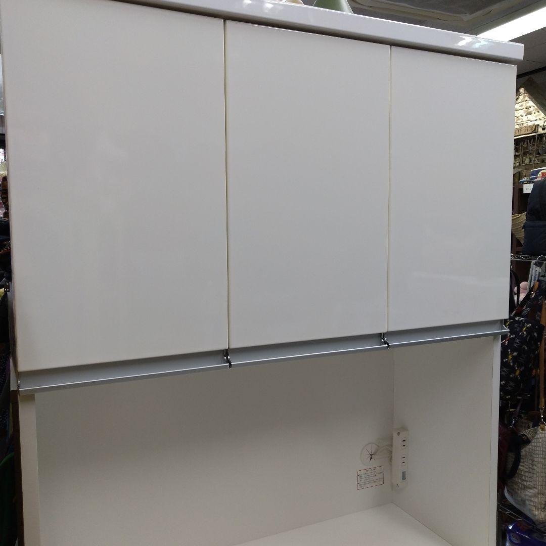 ニトリ 食器棚 90cm幅 白(直接取引限定)