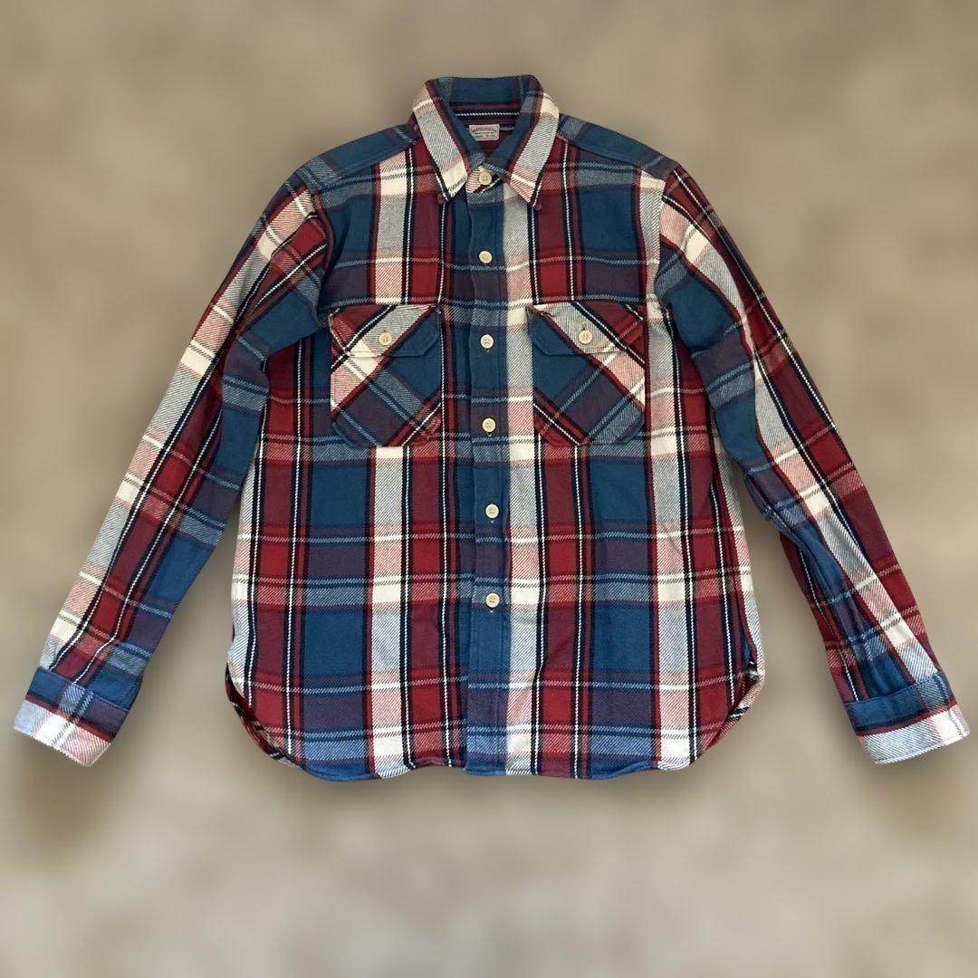 C*2様 ウエアハウス　トリコロール　ネルシャツ　Lサイズ 美品