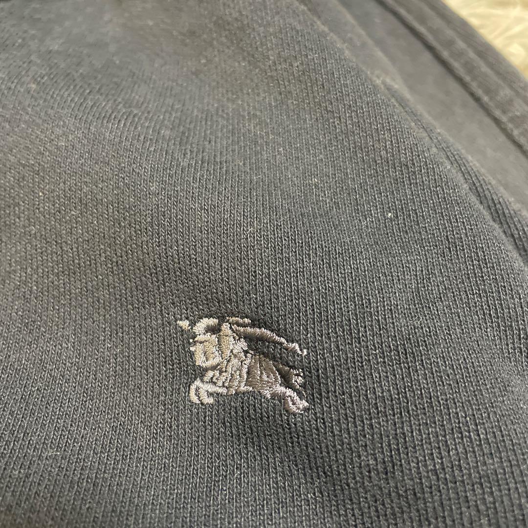 バーバリーブラックレーベル ラビットファー ジップパーカー ノバチェック 黒 L