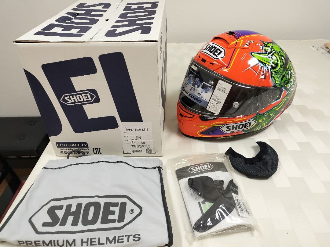 SHOEI X-Fourteen パワーラッシュTC-8 ほぼ未使用 XL