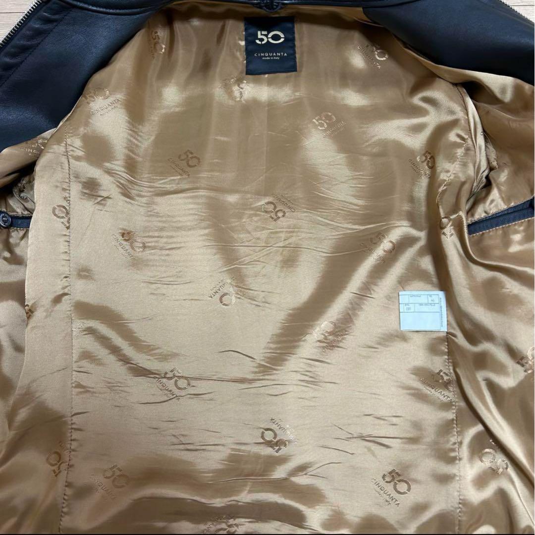 【11/16まで限定価格】チンクアンタ レザー ライダースジャケット