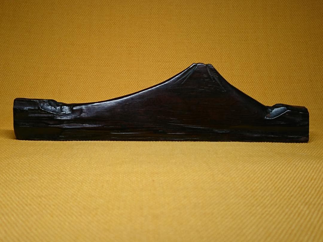 ビンテージ　富士山　木彫り　置物　インテリア　工芸品　美術品　A2689