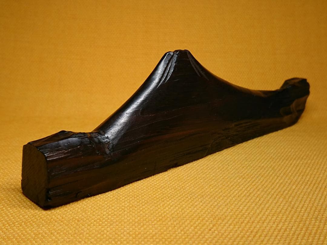 ビンテージ　富士山　木彫り　置物　インテリア　工芸品　美術品　A2689