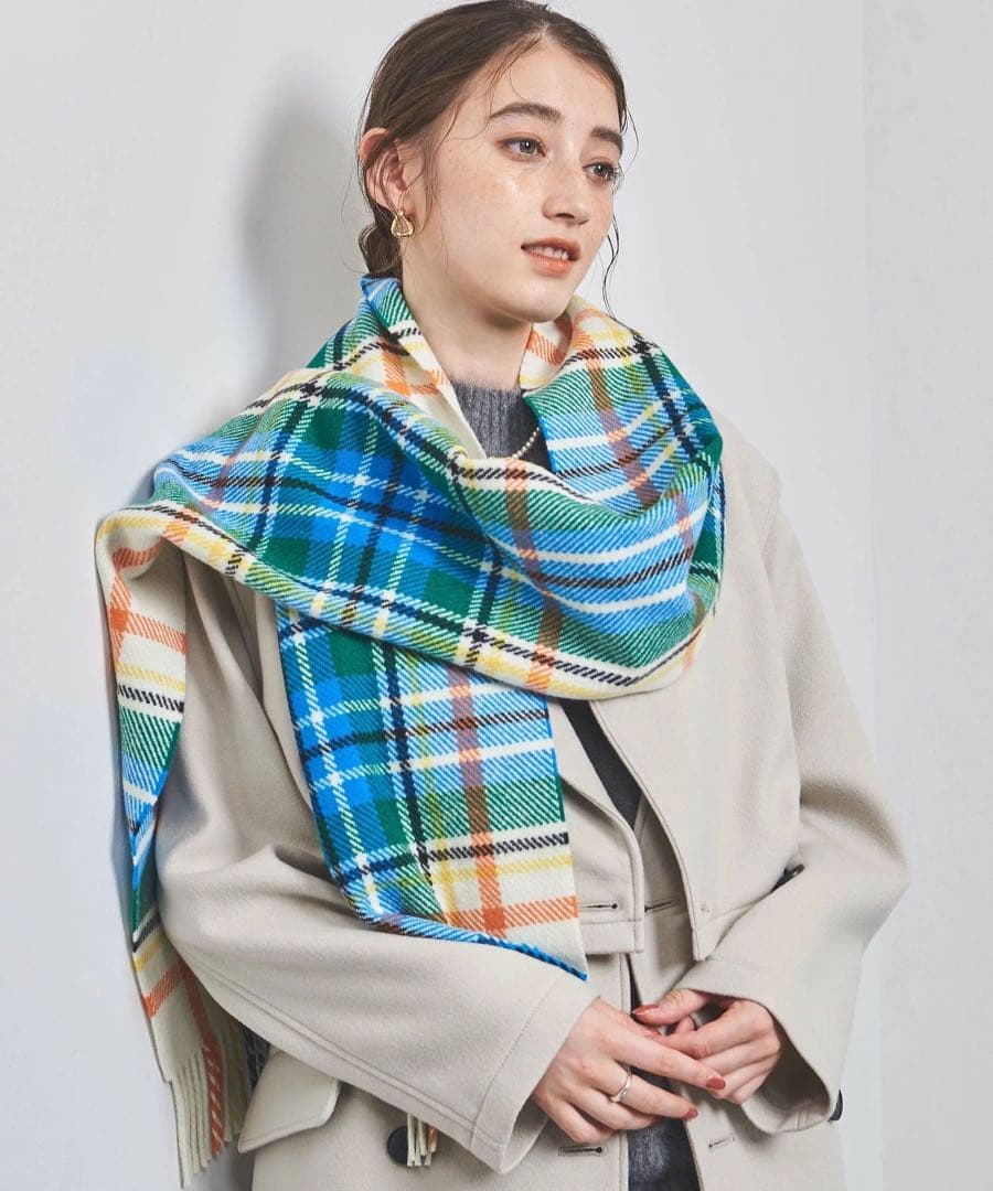 【別注】新品★ 大判ストール チェック Joshua Elliss ¥30800