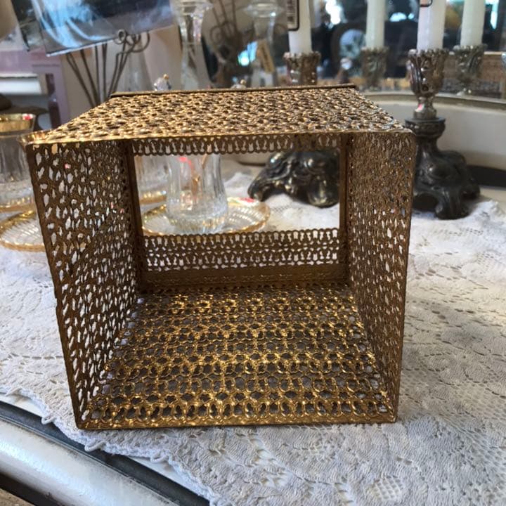 アンティーク　50's～60's ティッシュケースUSA/アールデコ店舗