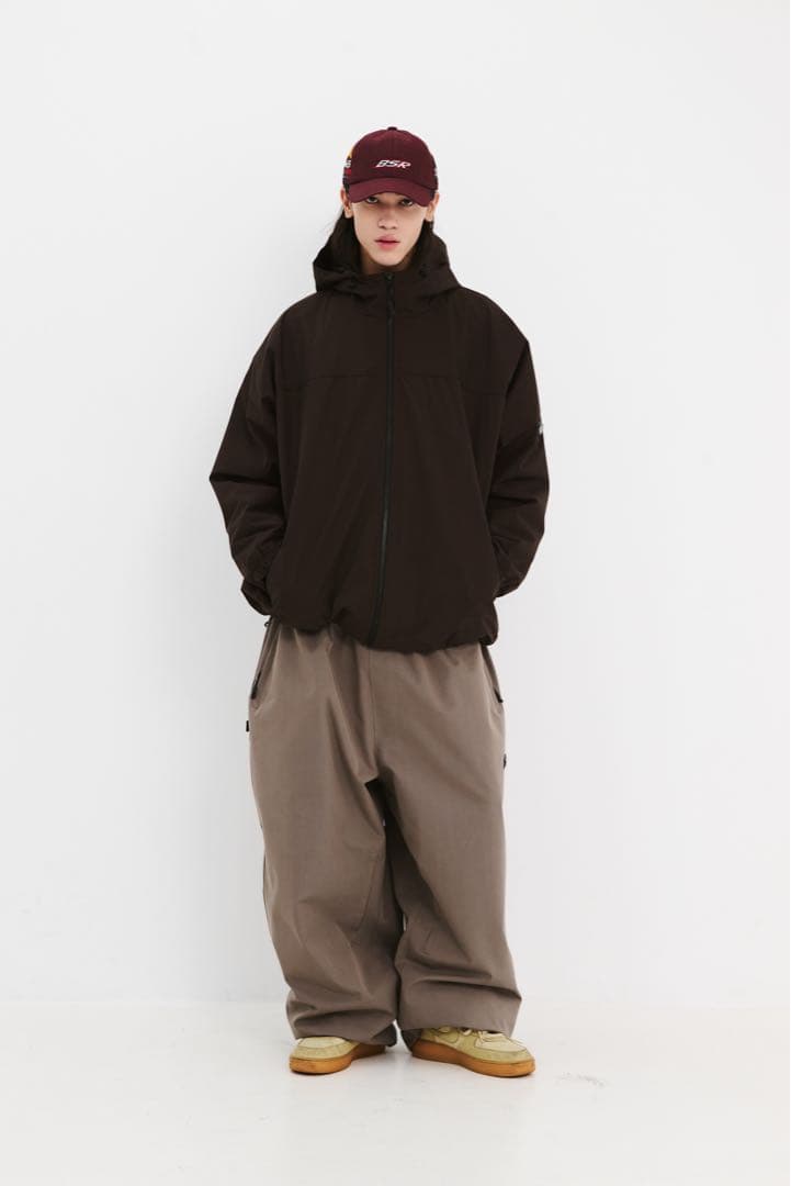 BSRABBIT スーパーワイドパンツ　ブラウン