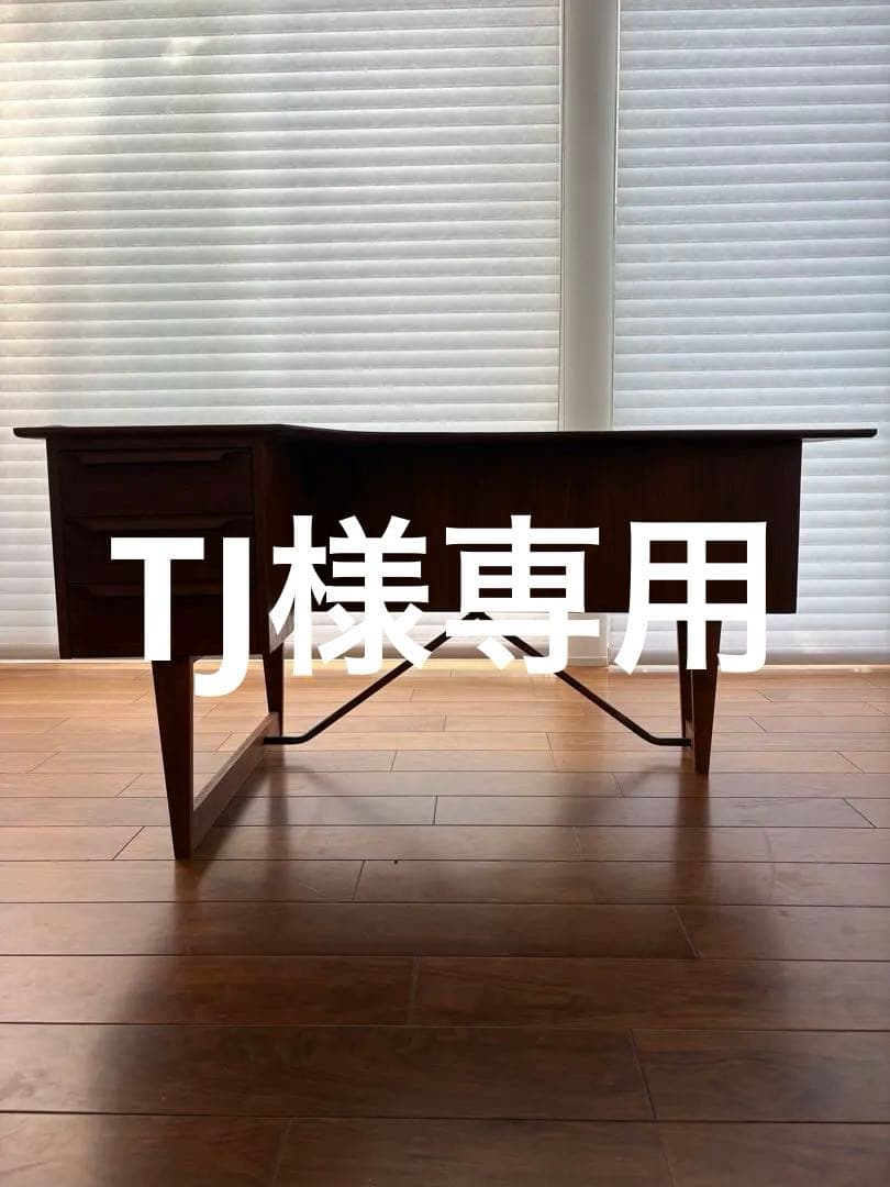 片袖デスク　チーク