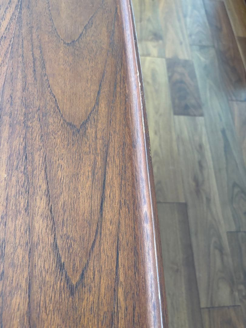 片袖デスク　チーク