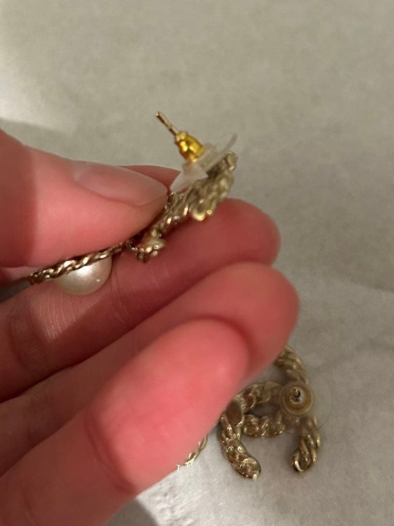 CHANEL ゴールド　パール　ピアス
