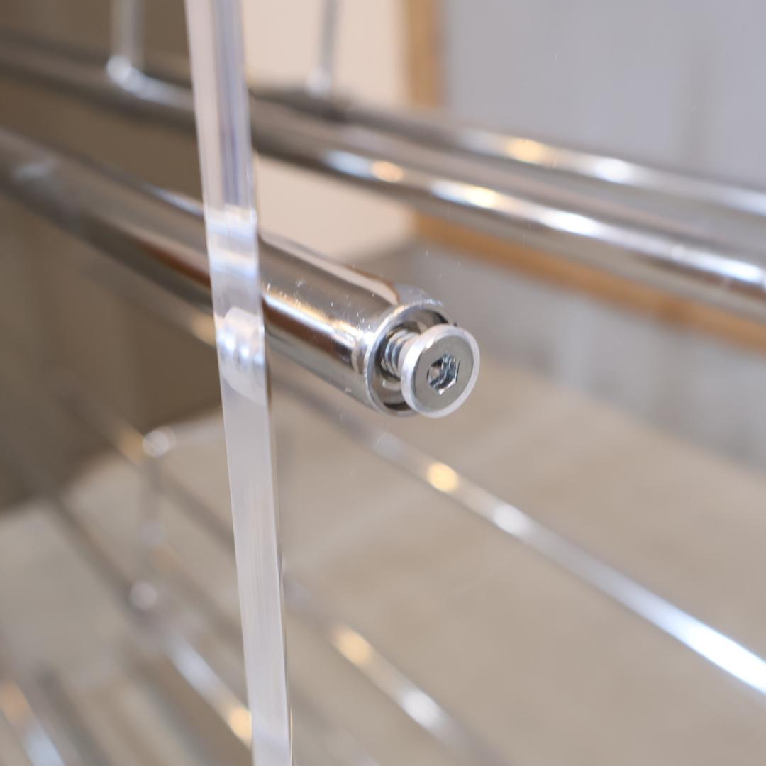 Lumiere クリアブックシェルフ アクリル オープンラック dinos 収納