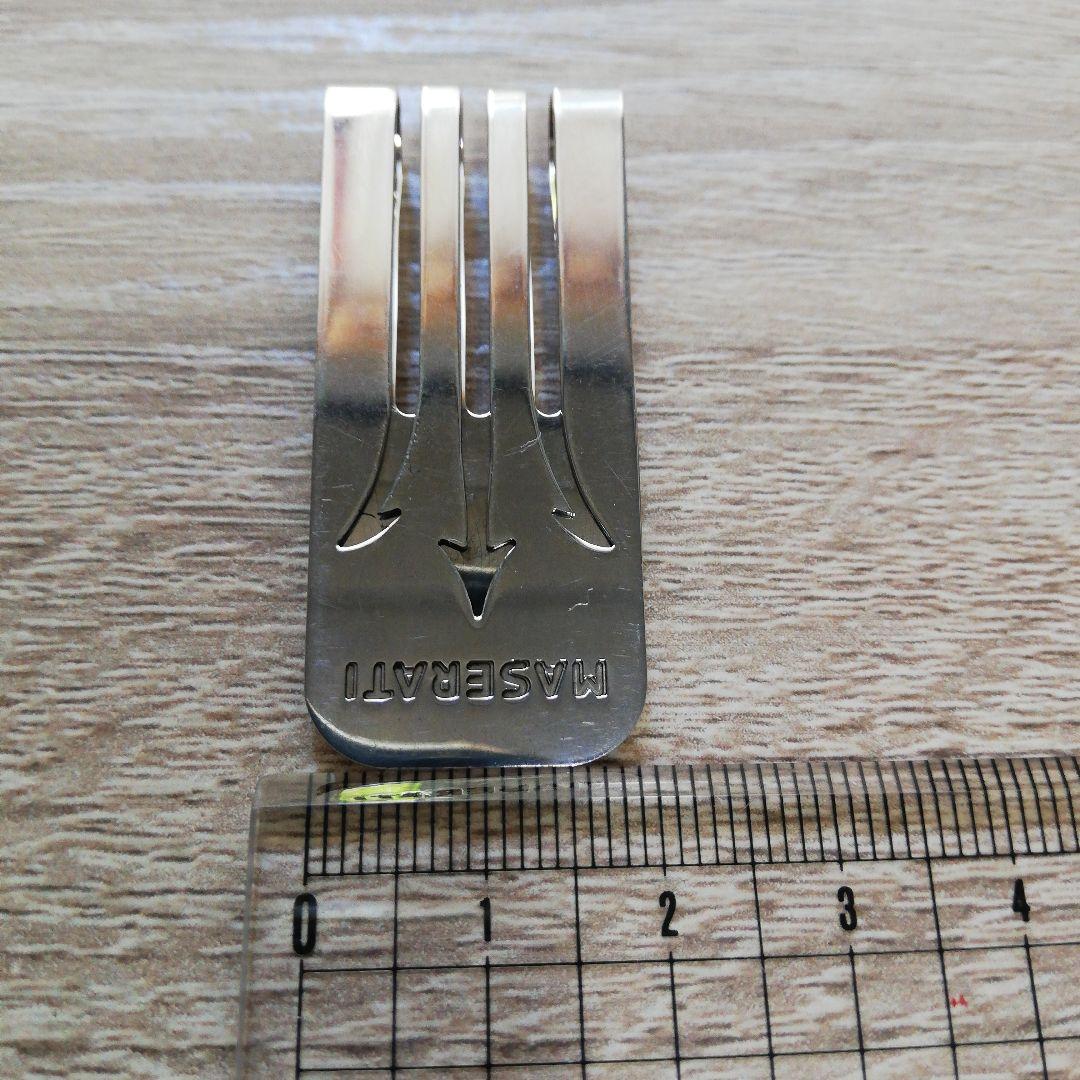 MASERATI　イタリア製　シルバー925　マネークリップ　匿名配送!