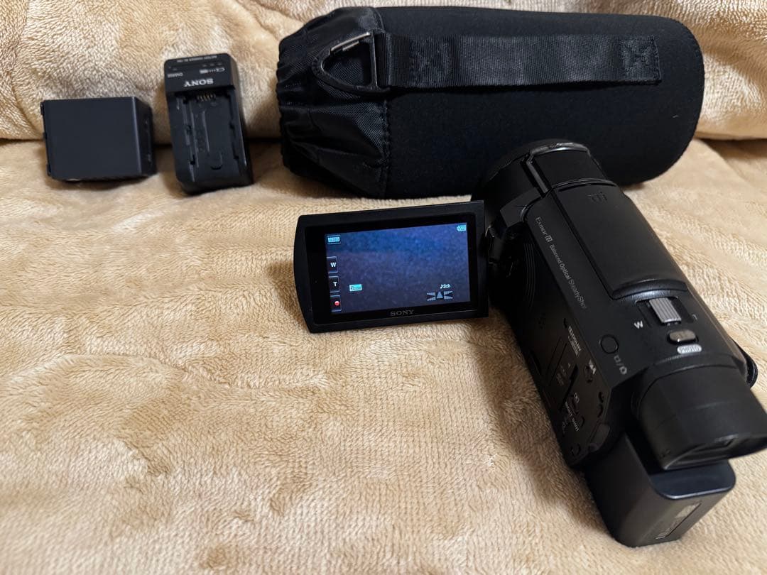 美品 SONY 4Kハンディカム FDR-AX55 バッテリー2個・ハードケース