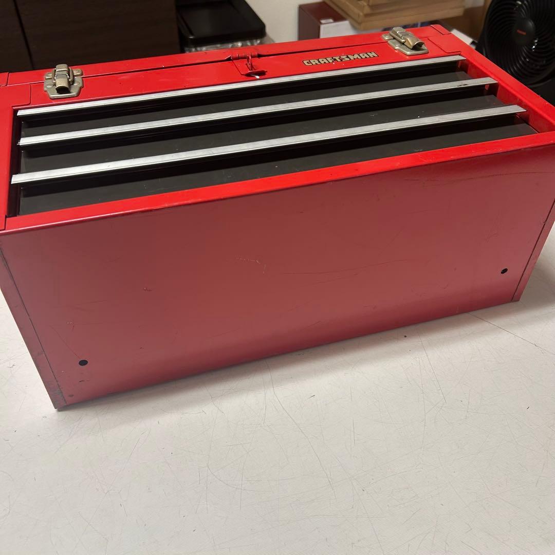 アメリカン　ヴィンテージ　家具　ツールボックス　工具箱　赤　CRAFTSMAN