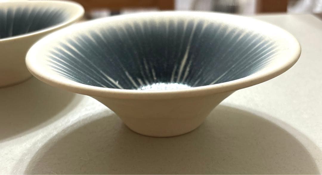 入手困難 人気作家 和田山真央 青グラデーション 器 2個セット 作家 器