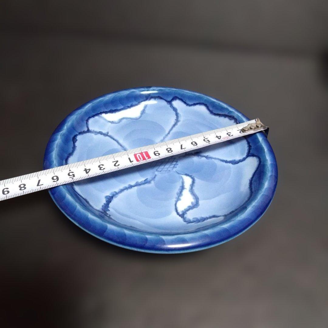 未使用 源右衛門 染付 牡丹彫 銘々皿7枚 取皿　料亭　懐石料理