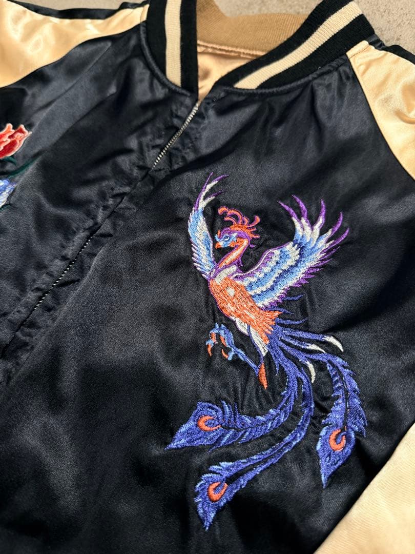 美品 日本製 ２面用 hoshihime 芸者 限定 スカジャン vintage