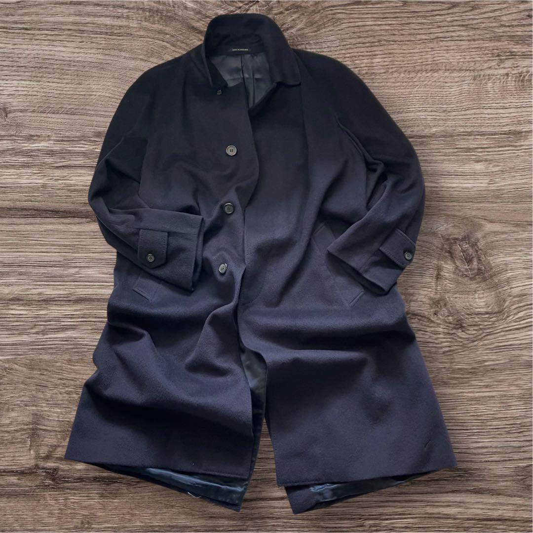 【英国製】Nicola Ferri 100%カシミヤ ステンカラーコート