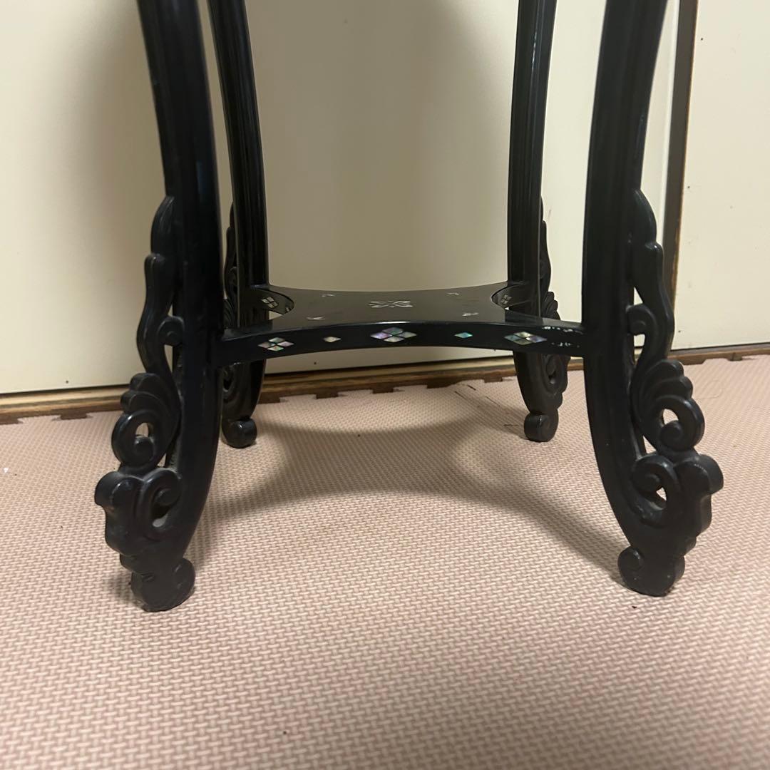 螺鈿　花台　サイドテーブル　飾台