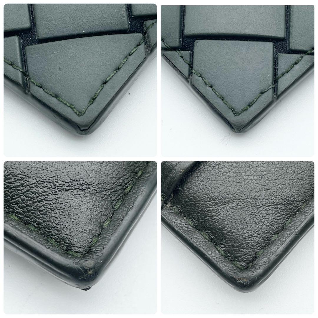 ボッテガヴェネタ カード ケース イントレチャート グリーン 箱 保存袋付