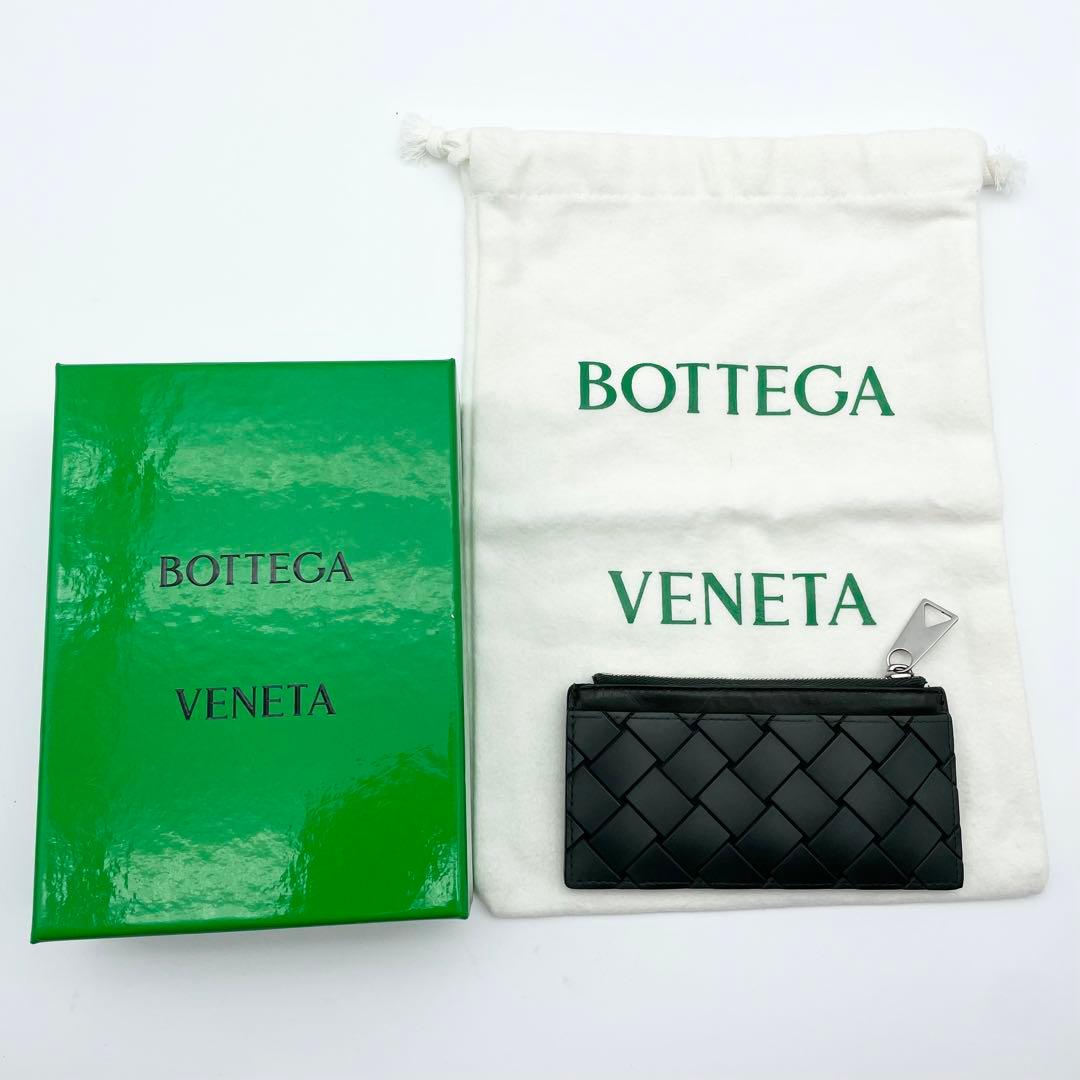ボッテガヴェネタ カード ケース イントレチャート グリーン 箱 保存袋付
