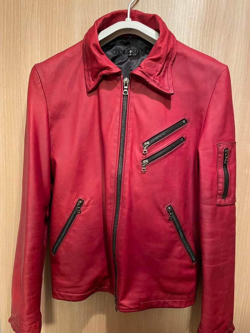 NO ID. レザージャケット サイズ2 シルバーフォックスririジップ