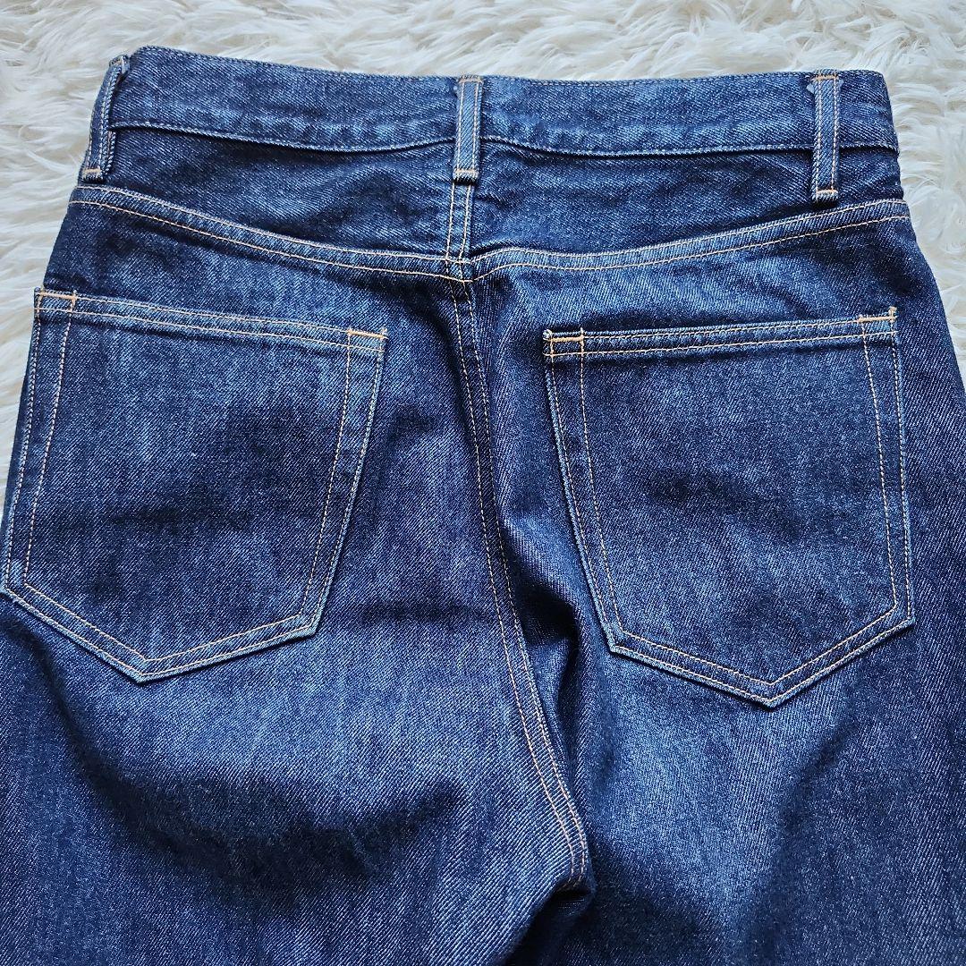 【美品】オーラリー HARD TWIST DENIM 5P PANTS　濃紺