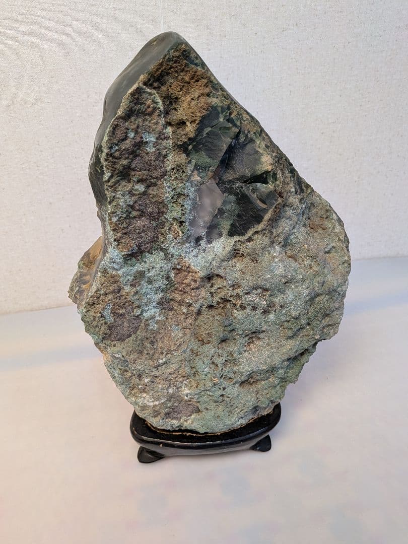 アゲートの置物 自然石　専用台付　約8kg