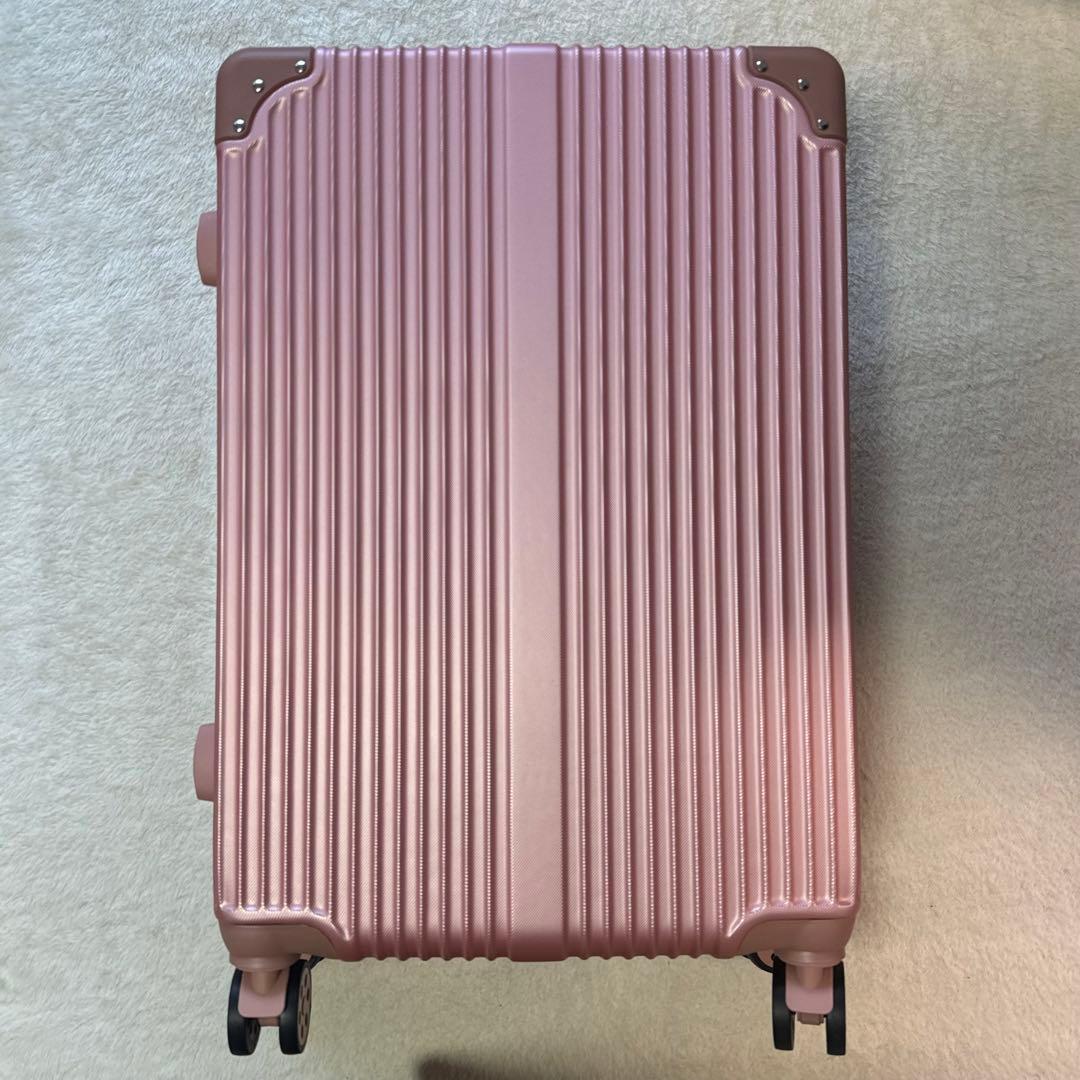 XindzyＬスーツケース キャリーケース大型 耐衝撃 ローズゴールドー