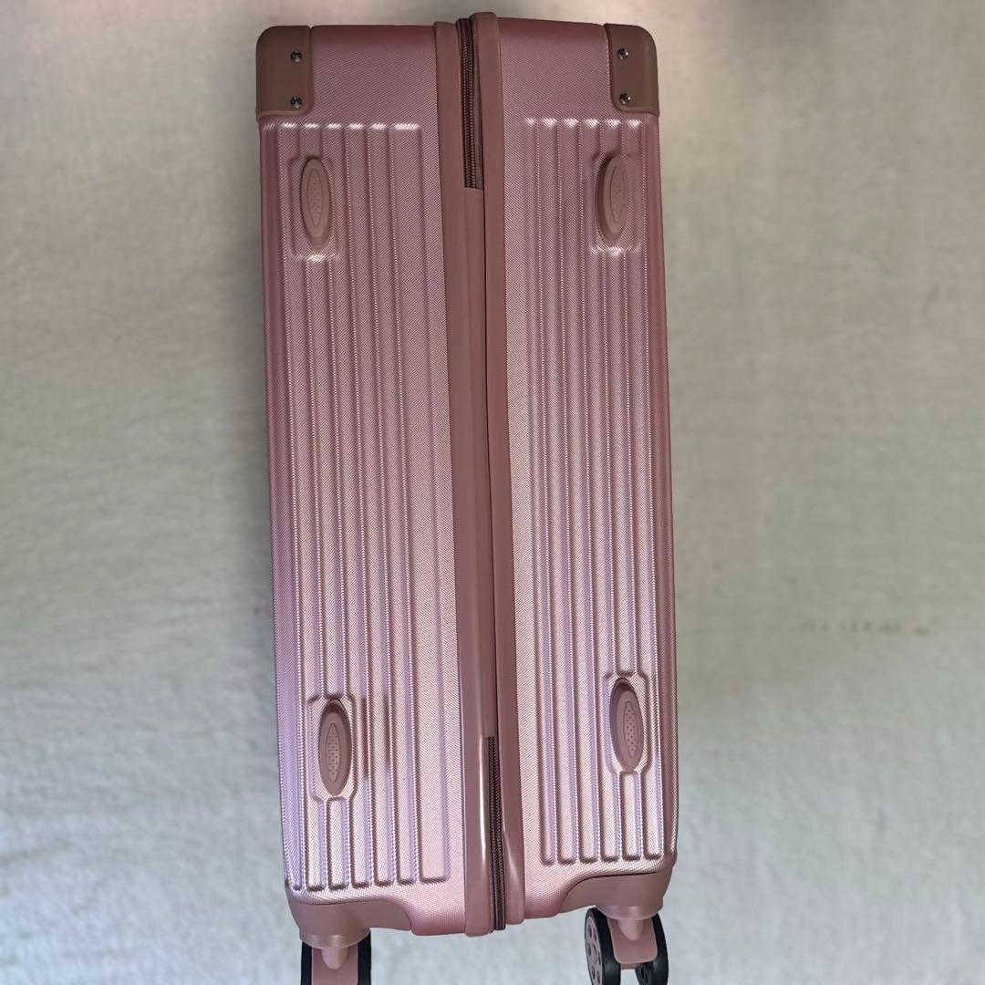 XindzyＬスーツケース キャリーケース大型 耐衝撃 ローズゴールドー