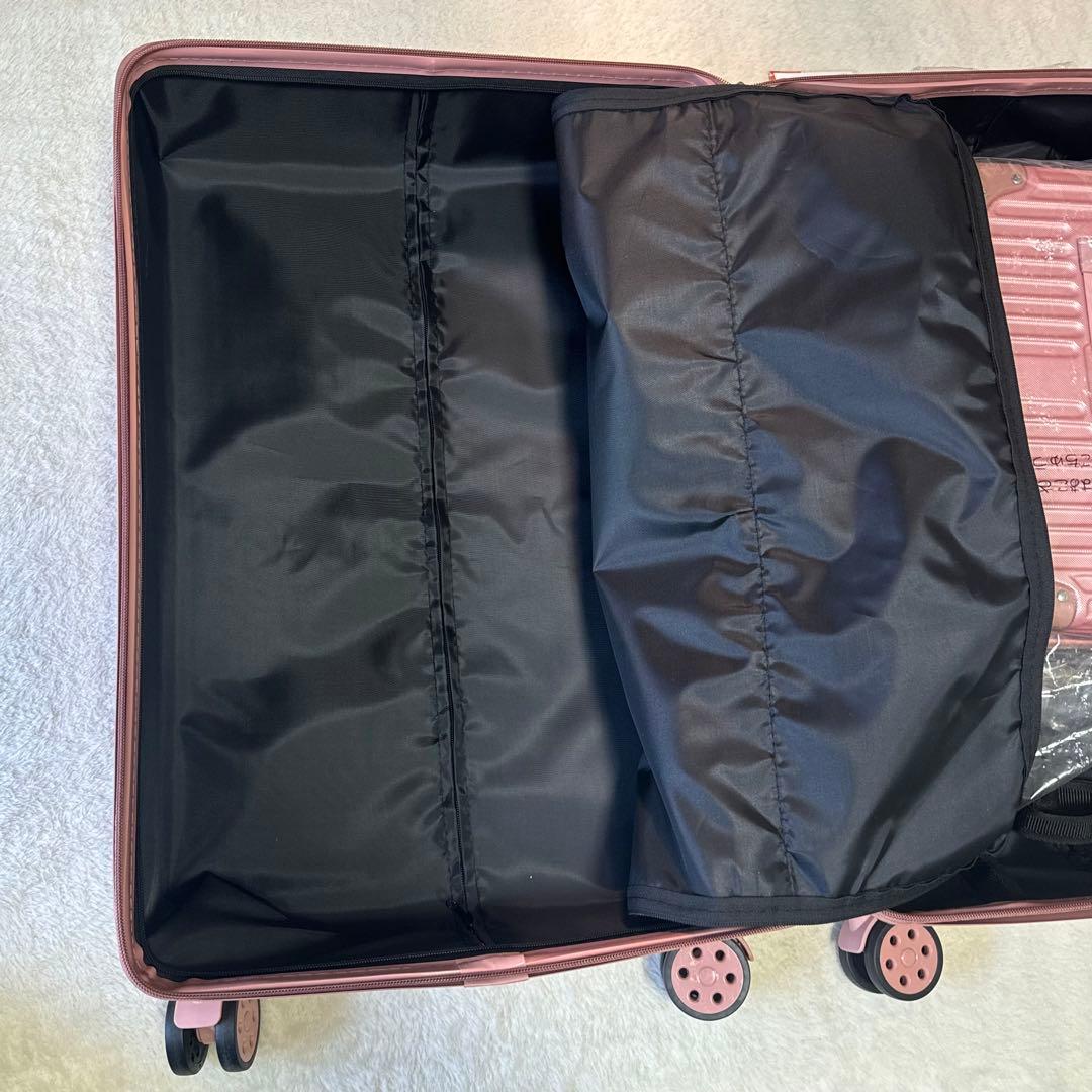 XindzyＬスーツケース キャリーケース大型 耐衝撃 ローズゴールドー