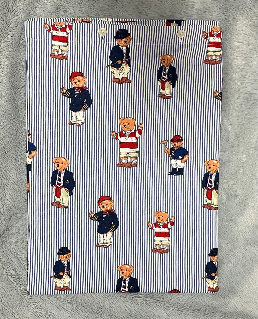 ラルフローレン ポロベア ストライプ 掛け布団カバー シングル