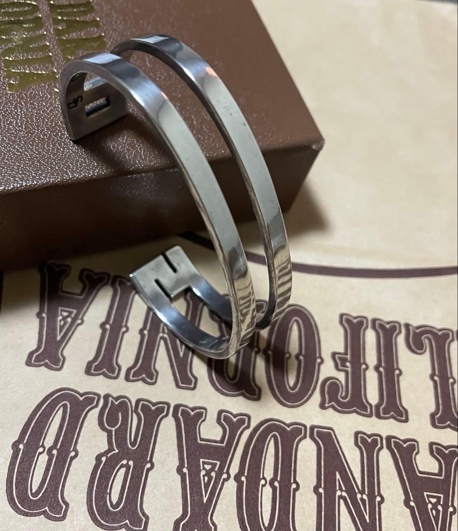 スタンダードカリフォルニア×ラリースミススターリングシルバーダブルバングル