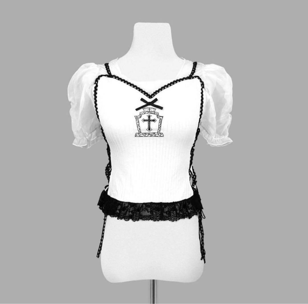 DimMoire Gothicチュールトップス ホワイト