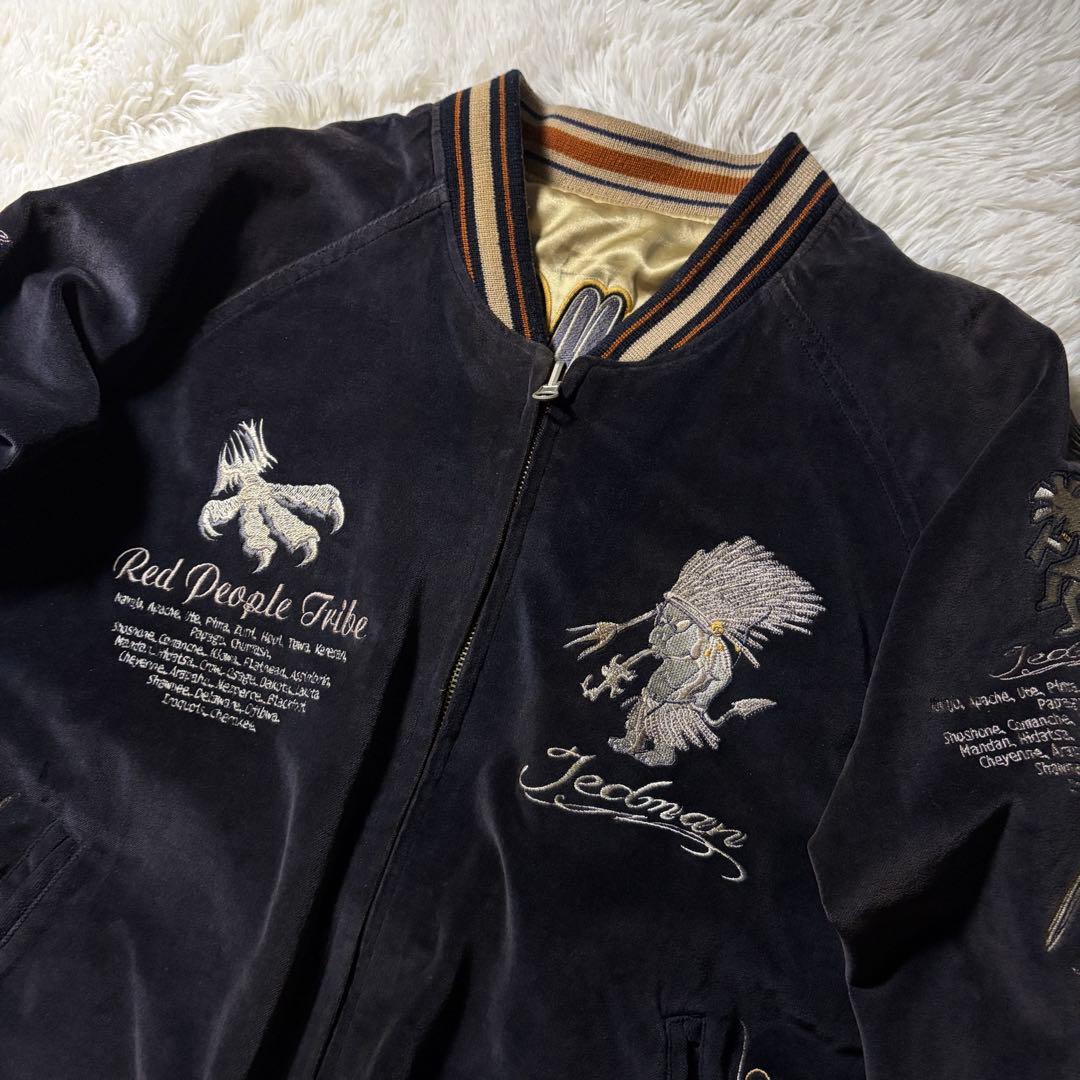 D*i様 美品■TEDMAN スカジャン　リバーシブル　別珍　豪華刺繍　42