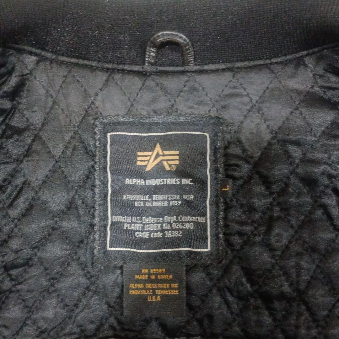ALPHA INDUSTRIES MA-1 レザージャケット　SIZE L