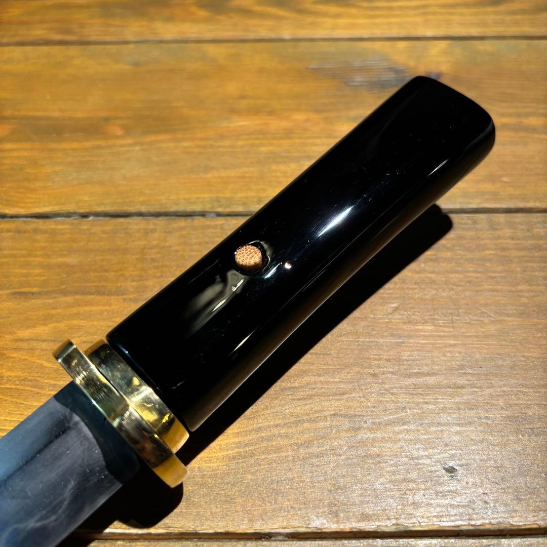 日本刀残欠クラフトナイフNo.81 久次 黒鞘