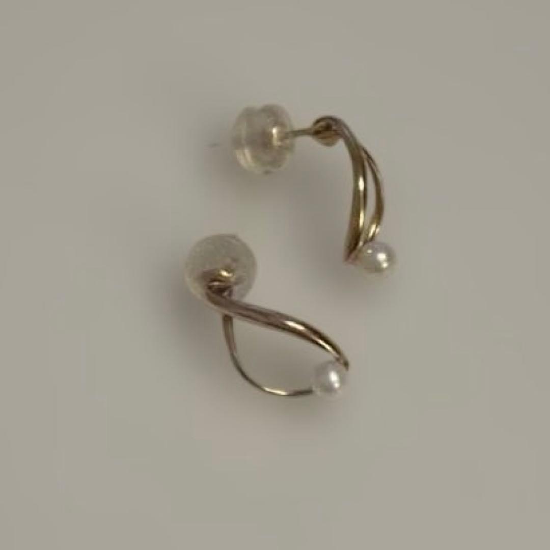 va vendome aoyama K10イエローゴールド　淡水パールピアス