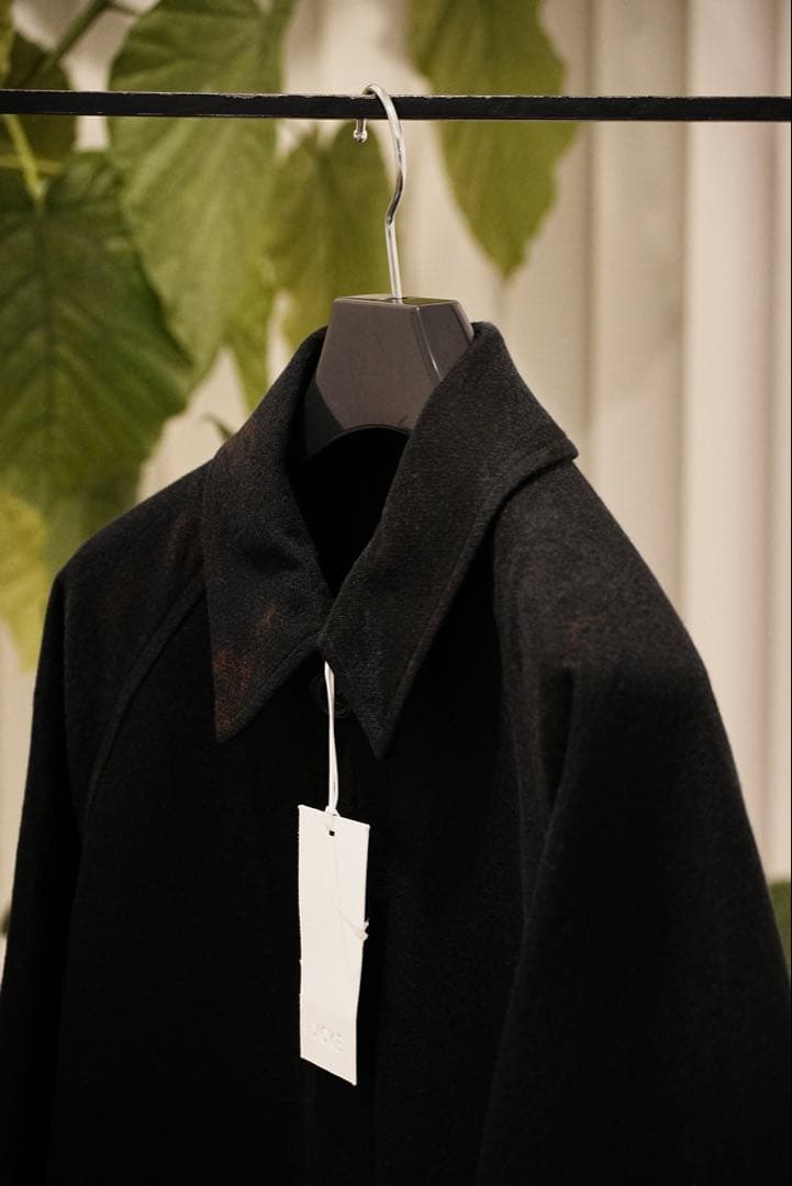 YOKE JACQUARD BAL COLLAR COAT バルカラーコート