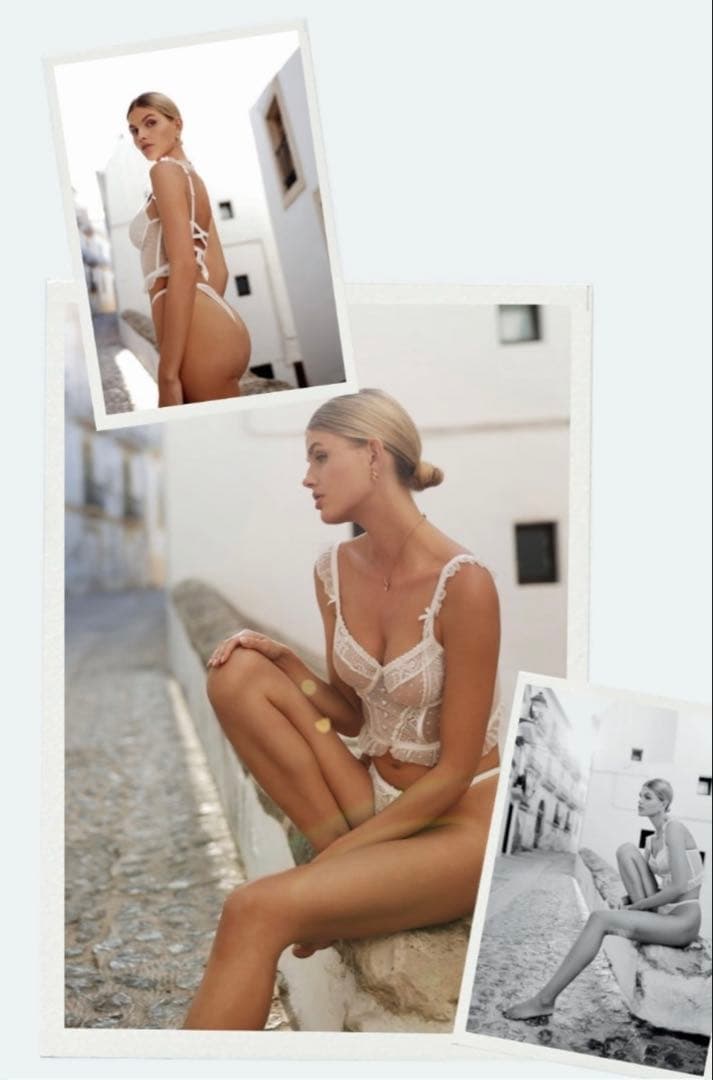 LINGADORE ビスチェ　ブラジャー　タンガ　ベビードール　総レース　ドット