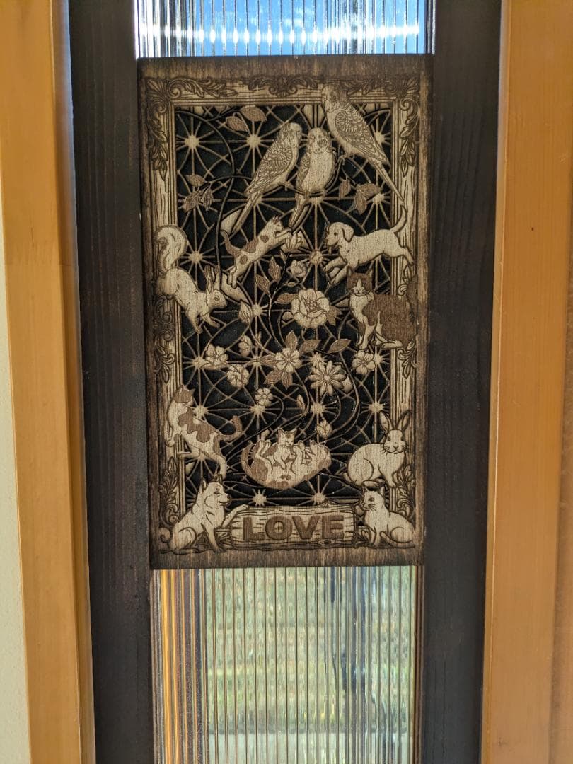 ペット用出入り口ドア マルチタイプ 178-185cm　主柱の色変更可能