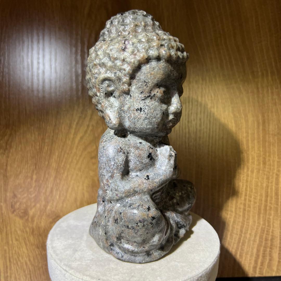 ビッグサイズ　アメリカ産　ユーパライト　大仏様　天然石置物968g