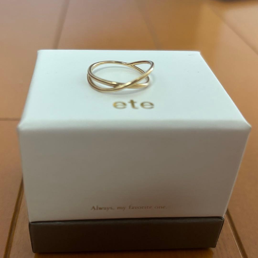 ete K10YG レイヤード クロスリング 11号