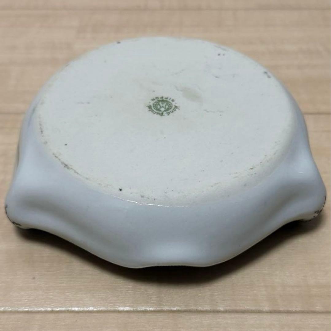 【美品】オールドノリタケ 盛上げ 花文 六角皿 M-NIPPON印 100年物