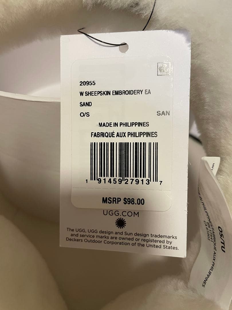 【正規新品】UGG イヤーマフラー　サンド