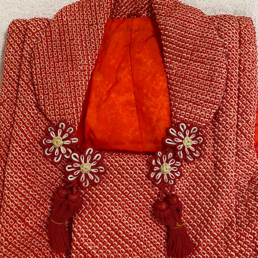 七五三 3歳 正絹かのこの被布と正絹お着物セット 女の子