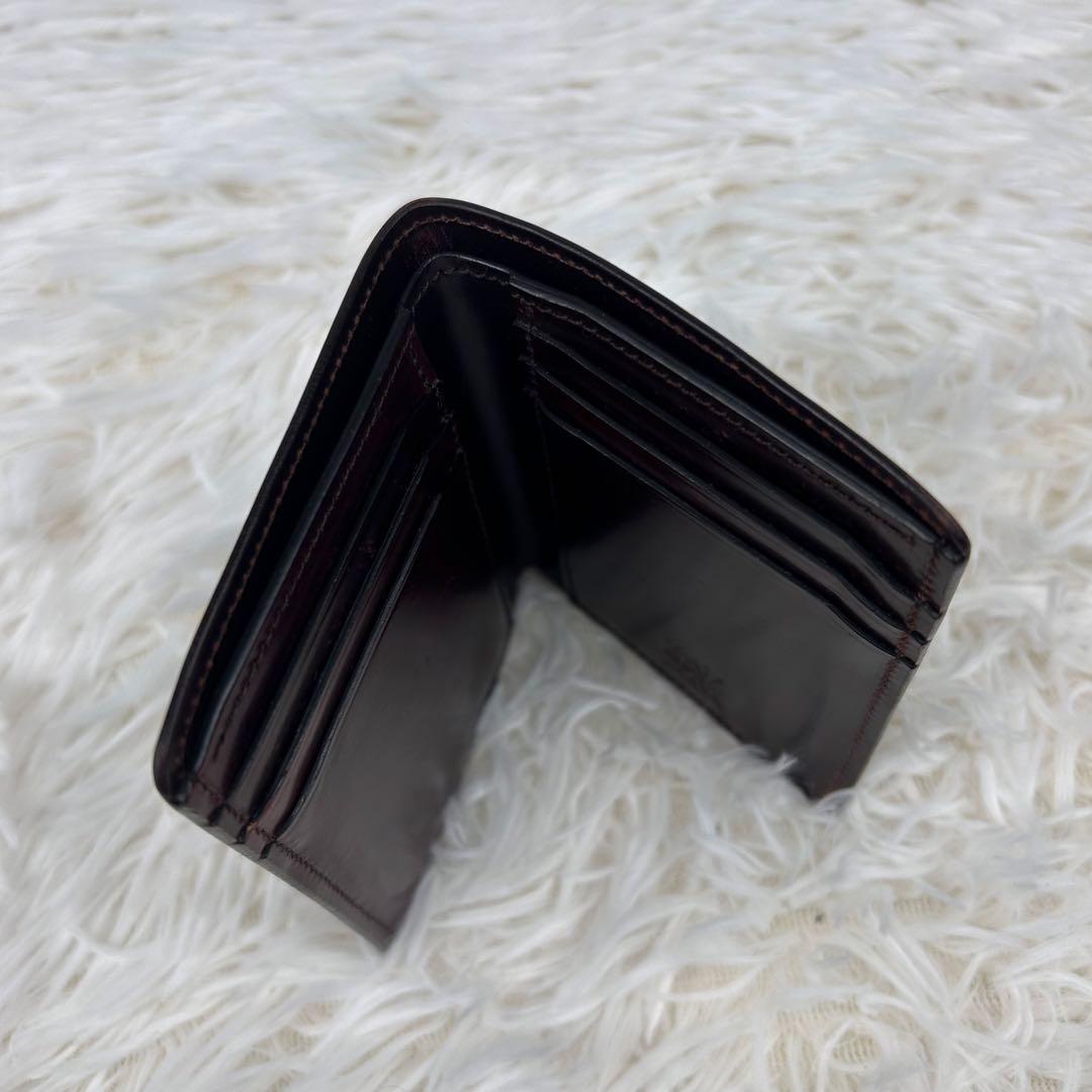【高級】COCOMEISTER オベロン 折財布 シェルコードバン ボルドー